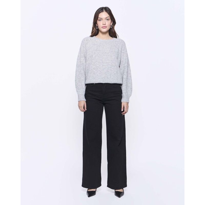 AMEN LEATHER - Chaleco Sol Baby Alpaca Gris