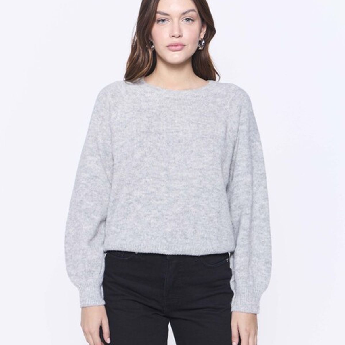 AMEN LEATHER - Chaleco Sol Baby Alpaca Gris