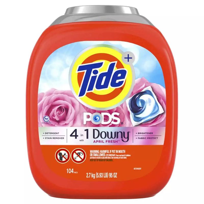 TIDE - Detergente en Cápsulas con Downy Tide 104 un