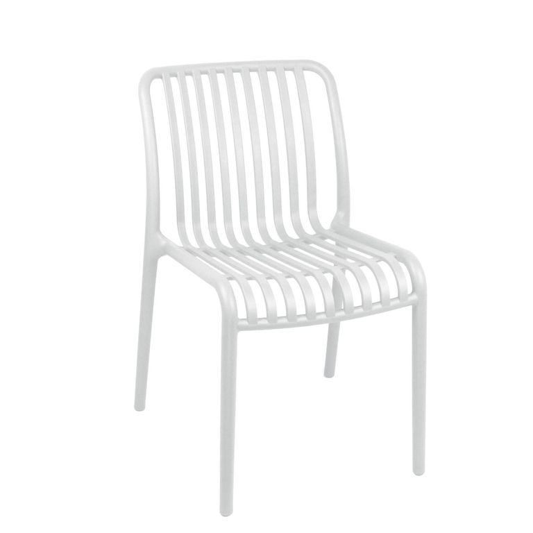 Silla Plastico Apilable Deco Bremen Blanca