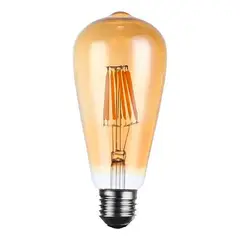 GEN - Ampolleta Led Retro Vintage Luz Calida Decoracion Filamento - Amarillo