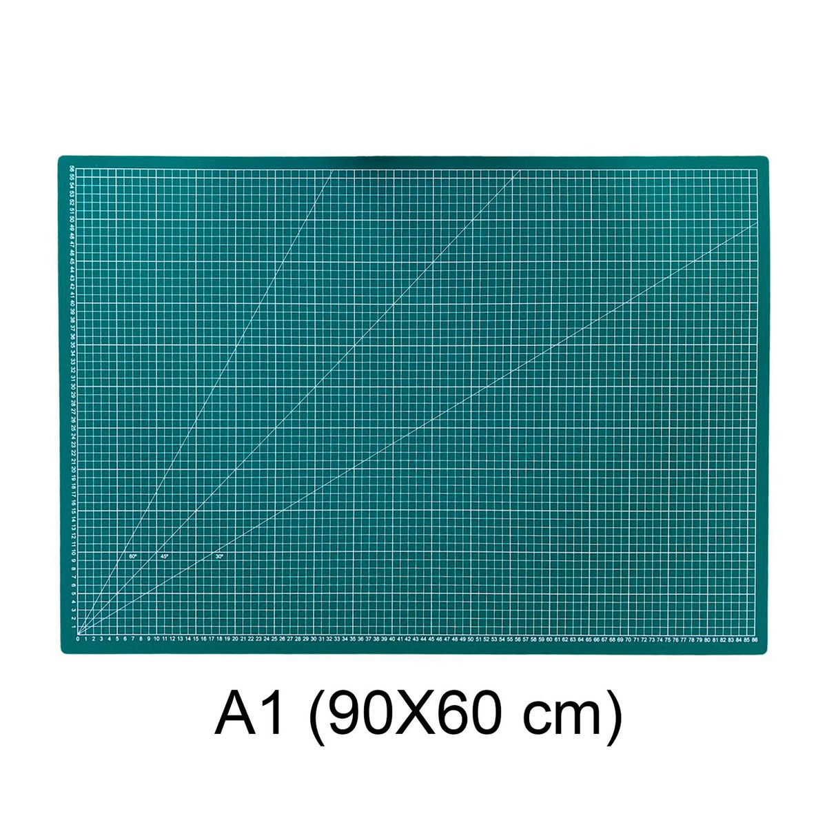 GENERICO - Bases De Corte Con Ángulos  Verde 90x60cm