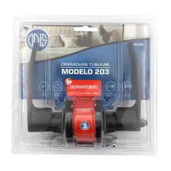 ODIS - Cerradura Tubular Con manilla 203 Dormitorio Negro