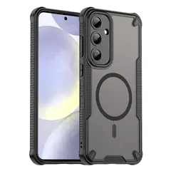 GENERICO - Funda Reforza Carga Magnética Para Samsung S24 Plus y S25 Plus Negro