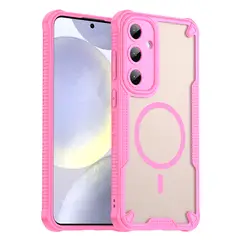 GENERICO - Funda Reforza Carga Magnética Para Samsung S24 Plus y S25 Plus Rosa
