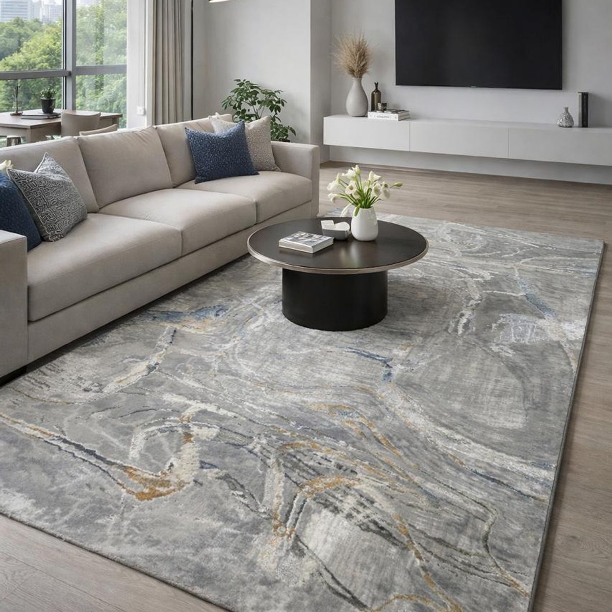 GENERICO - Alfombra 160x230 Moderna Suave Elegante E96