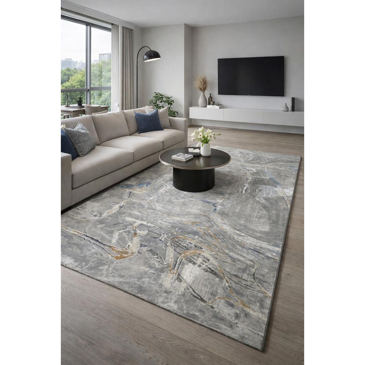 GENERICO - Alfombra 160x230 Moderna Suave Elegante E96