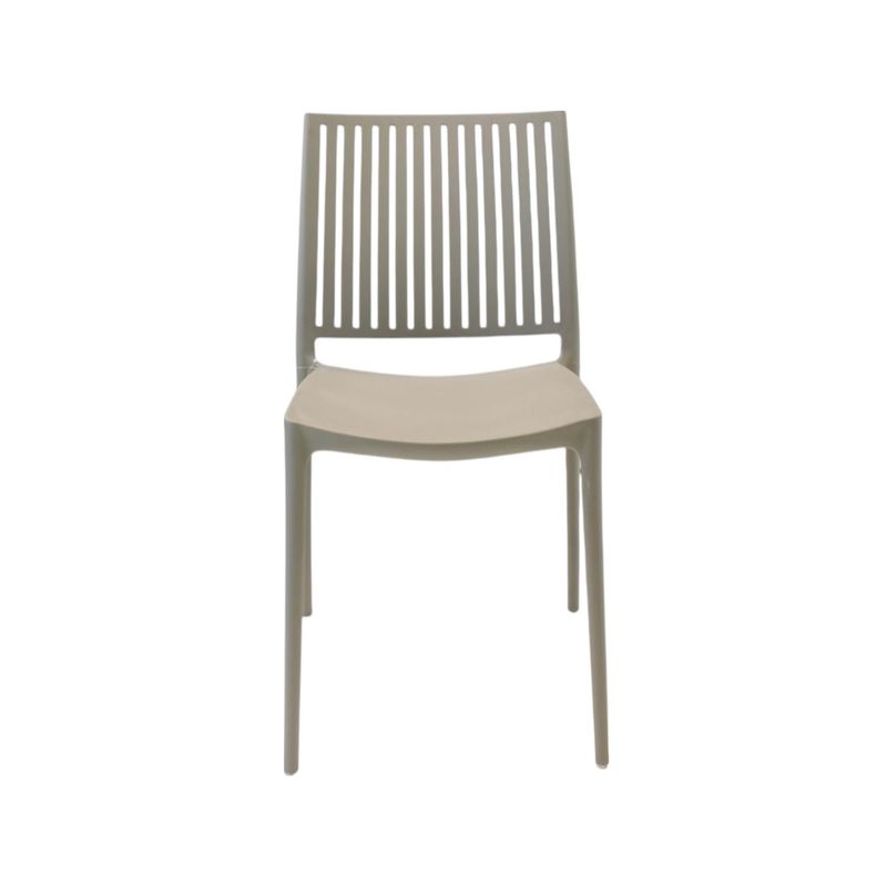 ESCANDINAVIA - Silla Plástico Apilable Deco Noruega Gris Escandinavia