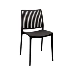 ESCANDINAVIA - Silla Plástico Apilable Deco Noruega Negro