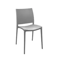 ESCANDINAVIA - Silla Plástico Apilable Deco Dresden Gris