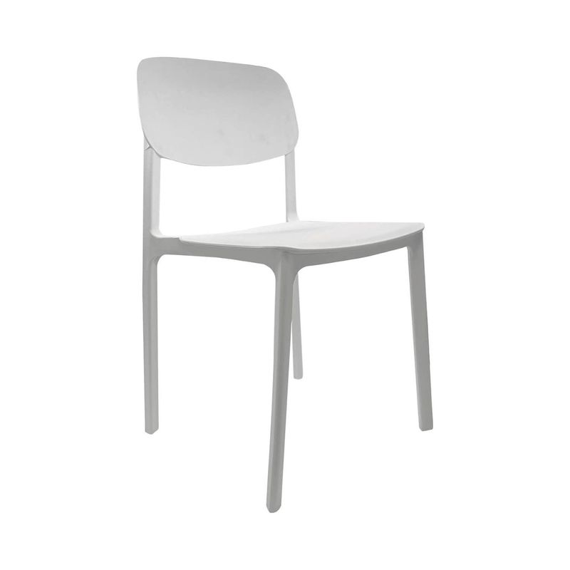 ESCANDINAVIA - Silla Plástico Apilable Deco Blanca Escandinavia