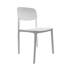 ESCANDINAVIA - Silla Plástico Apilable Deco Blanca