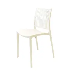 ESCANDINAVIA - Silla Plástico Apilable Deco Noruega Blanca
