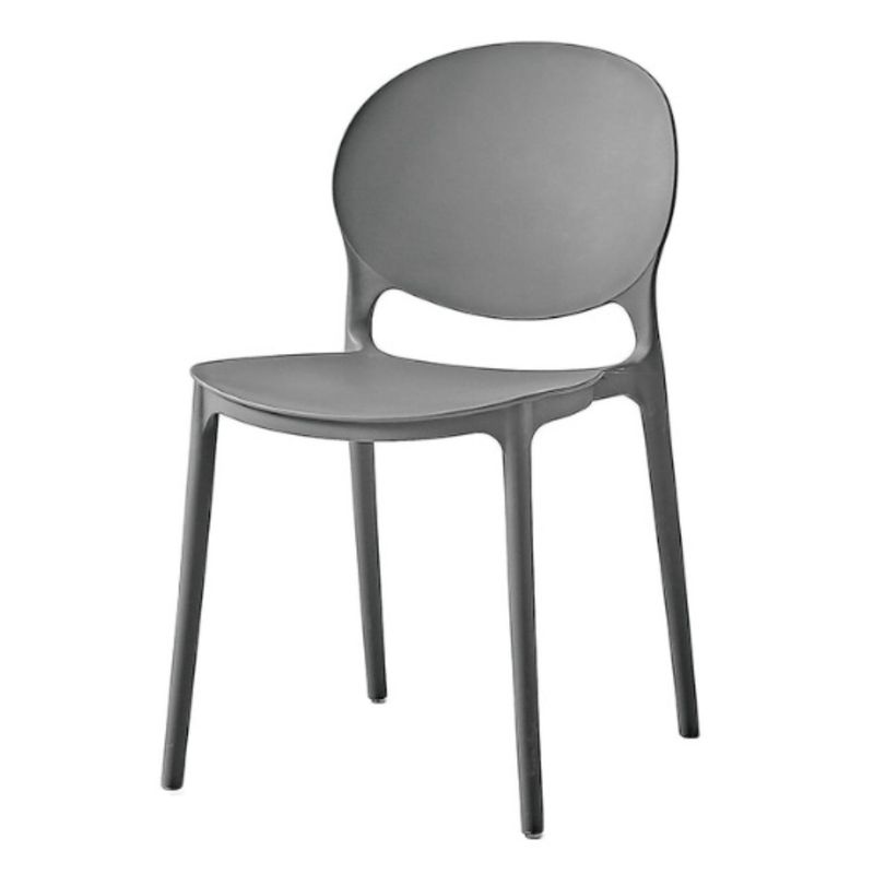 ESCANDINAVIA - Silla Plástico Apilable Deco Berlín Gris Escandinavia