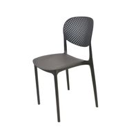 Silla Plástico Apilable Deco Hamburg Negra