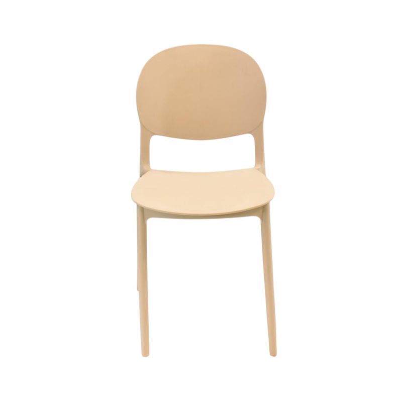 ESCANDINAVIA - Silla Plástico Apilable Deco Sevilla Beige Escandinavia