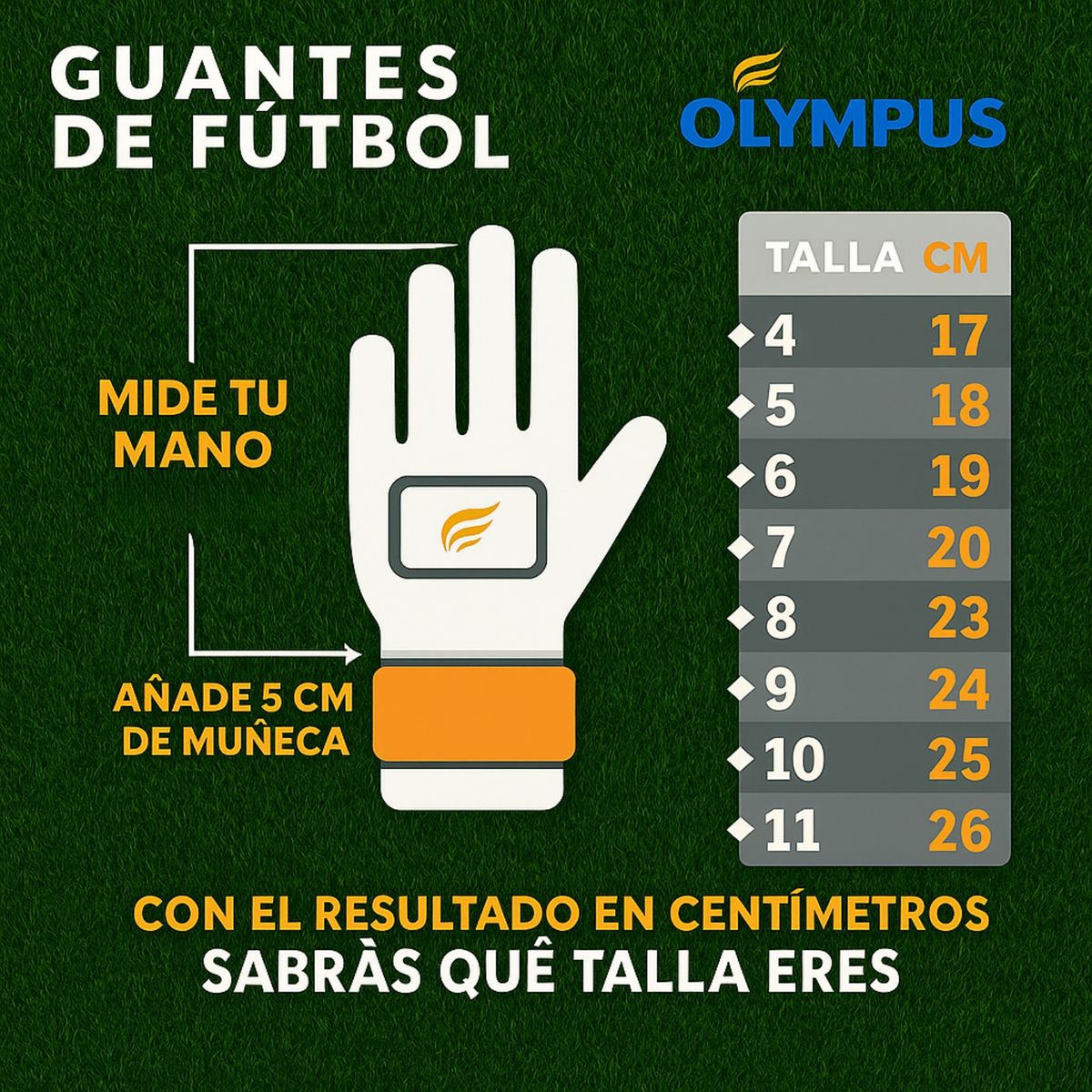 OLYMPUS - Guantes Arquero Futbol Niños Olymphus U De Chile Junior