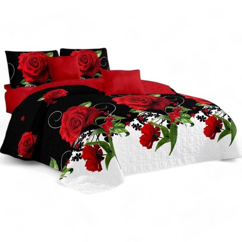 GENERICO - Cubrecama De Verano King 250x270cm Colcha + 2 Fundas Cobertor