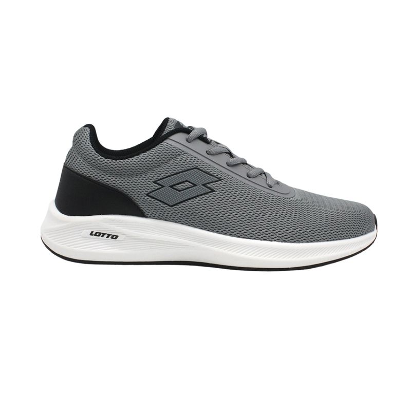LOTTO - Zapatilla Running Hombre Lotto - Challenge Gris Negro