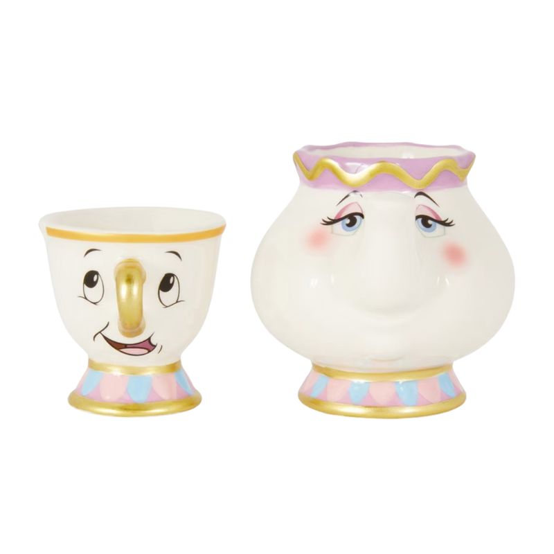 GENERICO - Primark Disney Pack 2 Tazas para Huevos Chip y Sra Potts