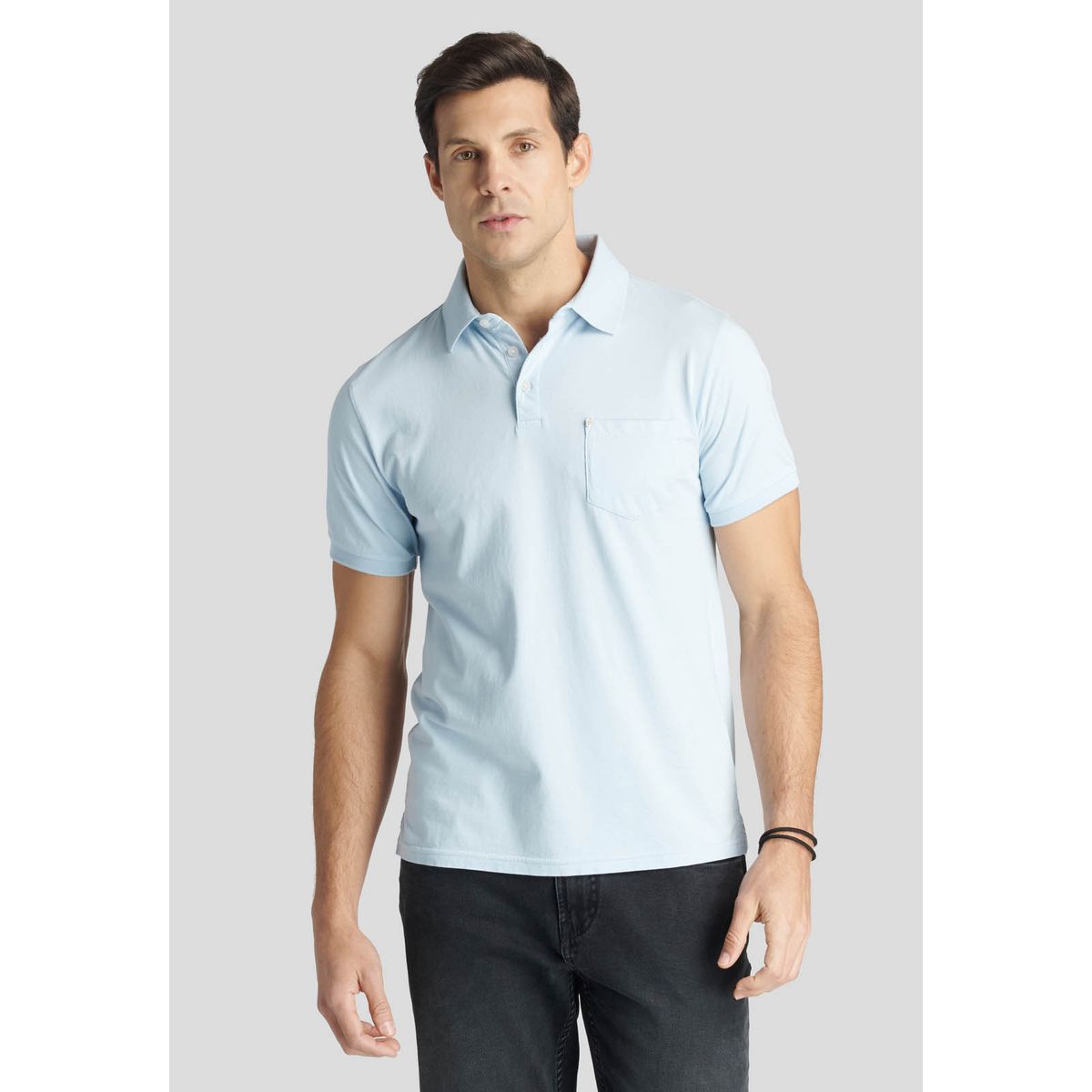 NEW MAN - Polo Niza Heritage Celeste New Man