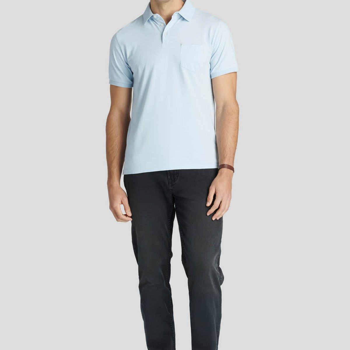 NEW MAN - Polo Niza Heritage Celeste New Man