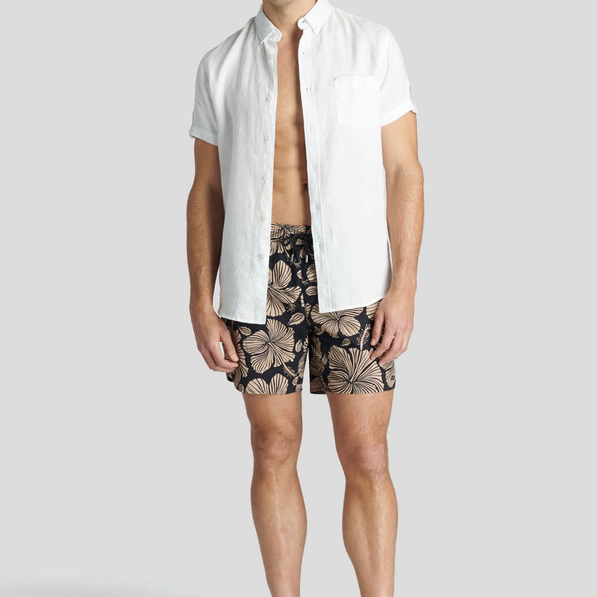 NEW MAN - Traje Baño Tenerife Avant-Garde Negro New Man