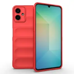 GENERICO - Carcasa para Samsung A06 5G Robusta Proteccion Camara - Rojo