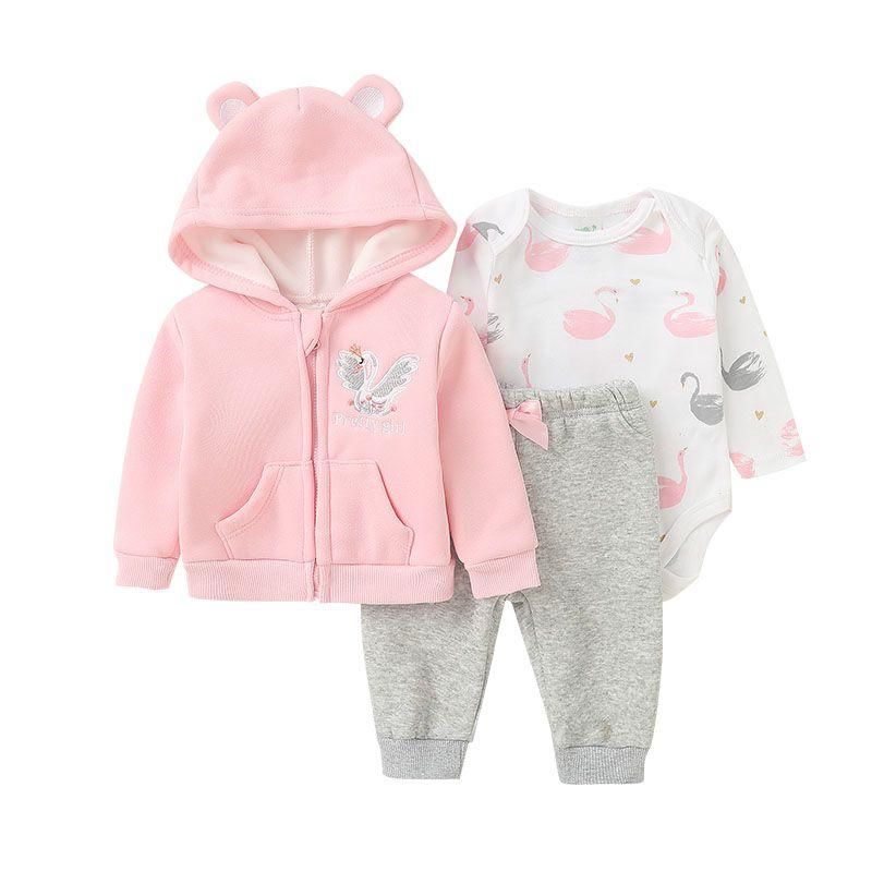 ENCANTO - conjunto bebe niña 3 pzas  Algodon Afranelado