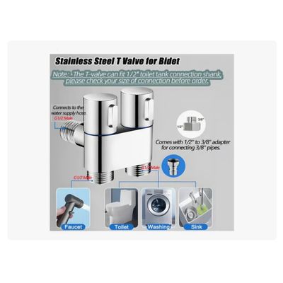 Imagen 2 del producto Ducha Bidet Arabe Acero Inoxidable Baño Wc Inodoro Vida Plateado