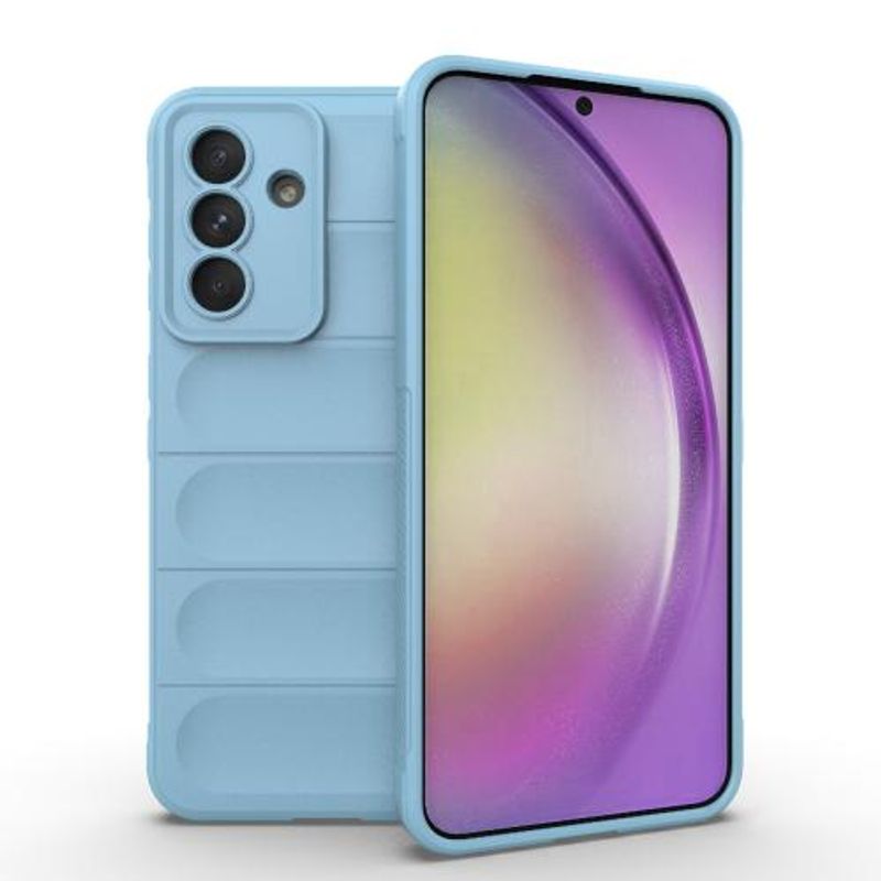 GENERICO - Carcasa para Samsung A56 5G Robusta Proteccion Camara - Celeste