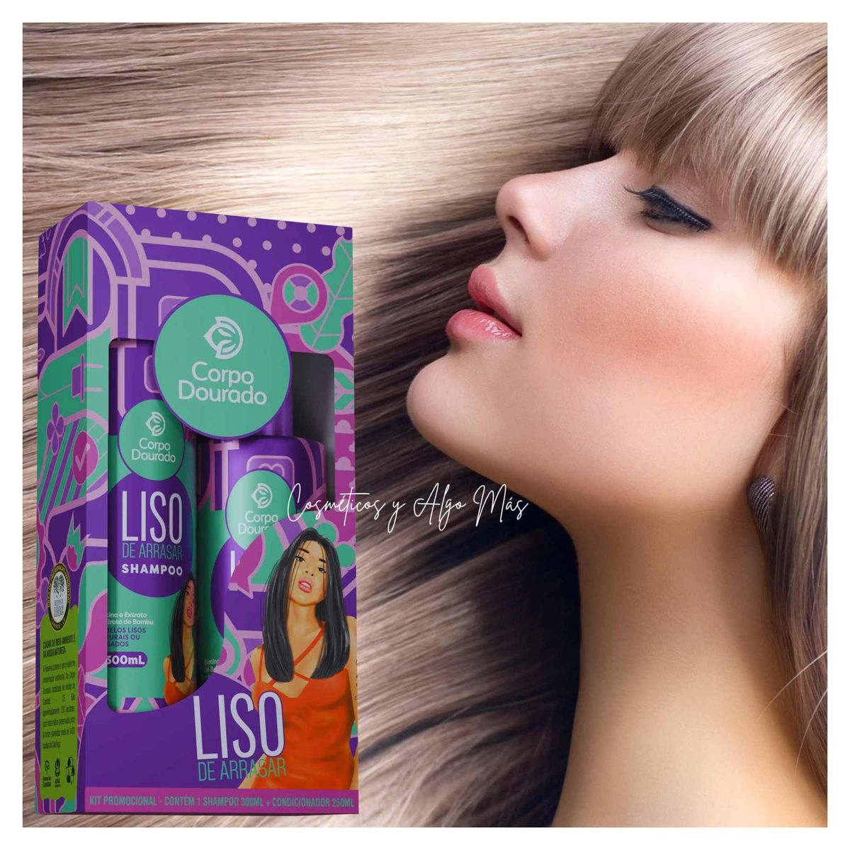 GENERICO - Kit Shampoo y Acondicionador LISO DE ARRASAR