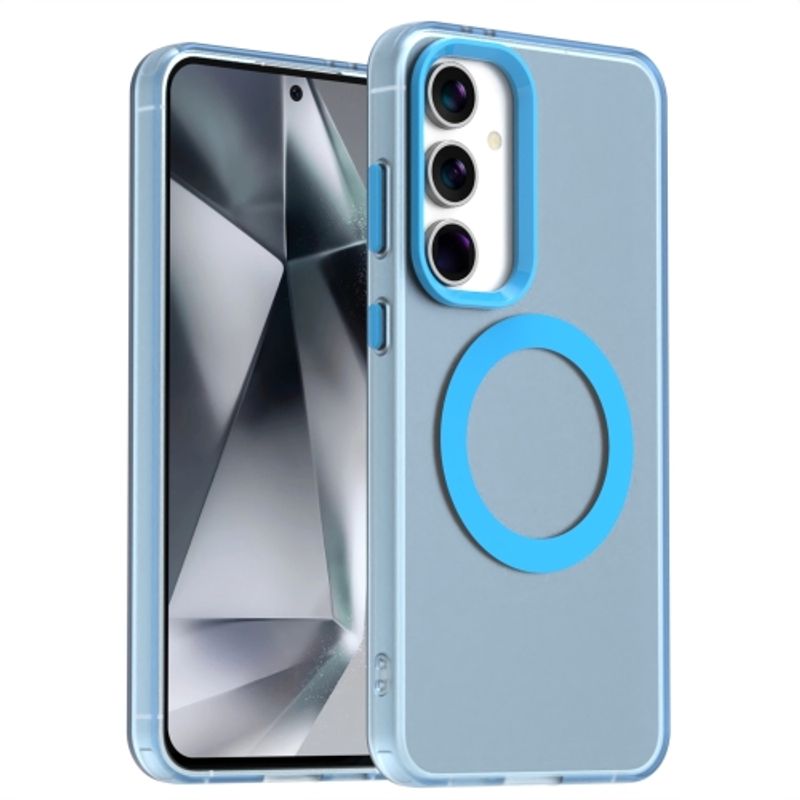 GENERICO - Carcasa para Samsung S24 FE Compatible Carga Magnética Mate - Celeste