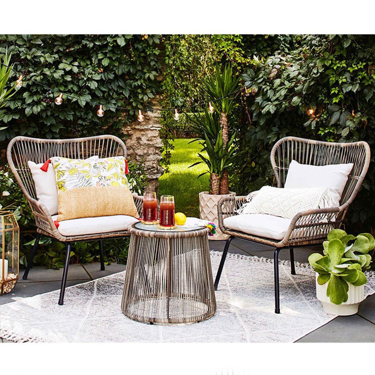 MODRA - Juego de Living para Terraza y Jardín