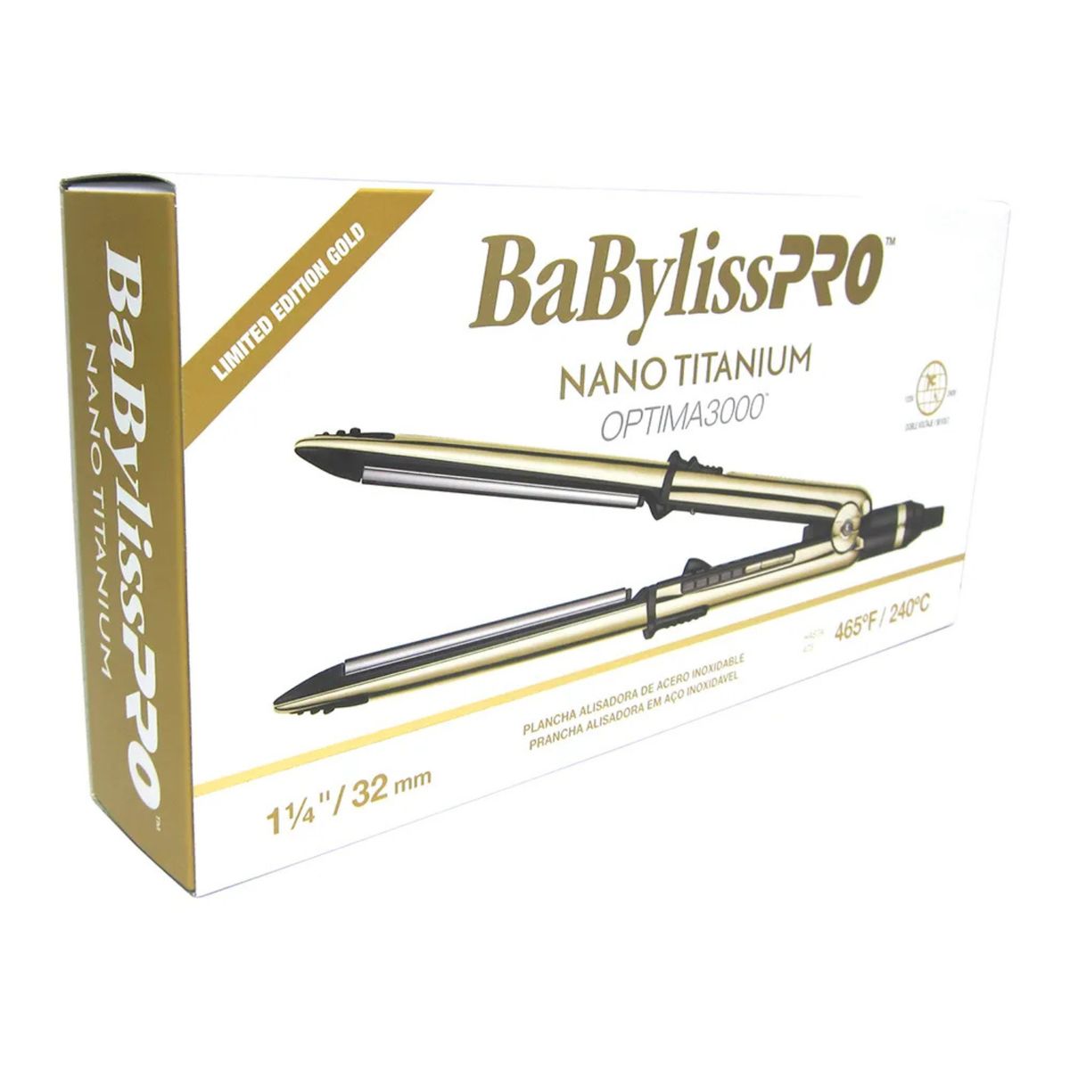 BABYLISS PRO - Plancha De Pelo Gold Profesional Optima 3000 Babyliss Pro