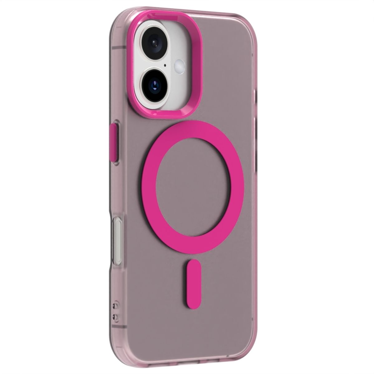 GENERICO - Carcasa para iPhone 16 Plus Compatible Carga Magnética - Rosa