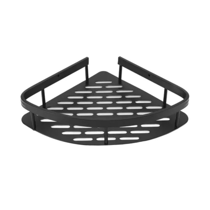 GENERICO - Estante Organizador de Baño Esquinero para Ducha Negro