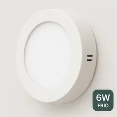 LEMU LUX - Panel ECO Redondo Sobrepuesto 6W Luz Neutra