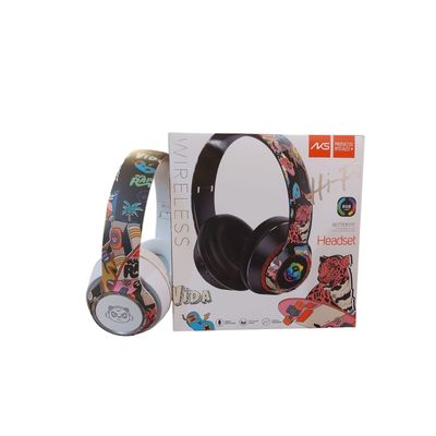 Imagen 2 del producto Audifonos Bluetooth Graffiti Con Luz Led Blancos