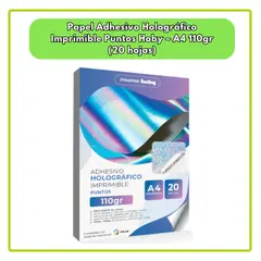 GENERICO - Papel Adhesivo Holográfico Imprimible Puntos