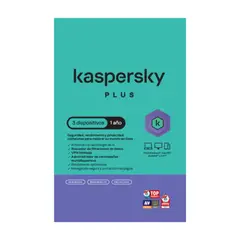 KASPERSKY - Kaspersky® Plus 3 Dispositivos 1 Año