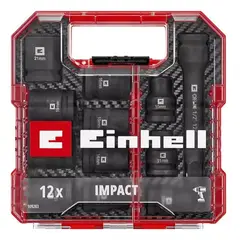 EINHELL - Set Dados Impacto 1/2 Pulgada 12 Piezas 109283