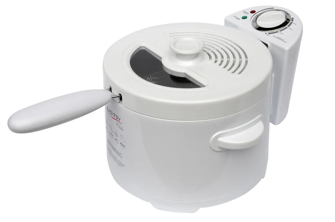 Freidora Eléctrica EasyFry White FE-2510BL
