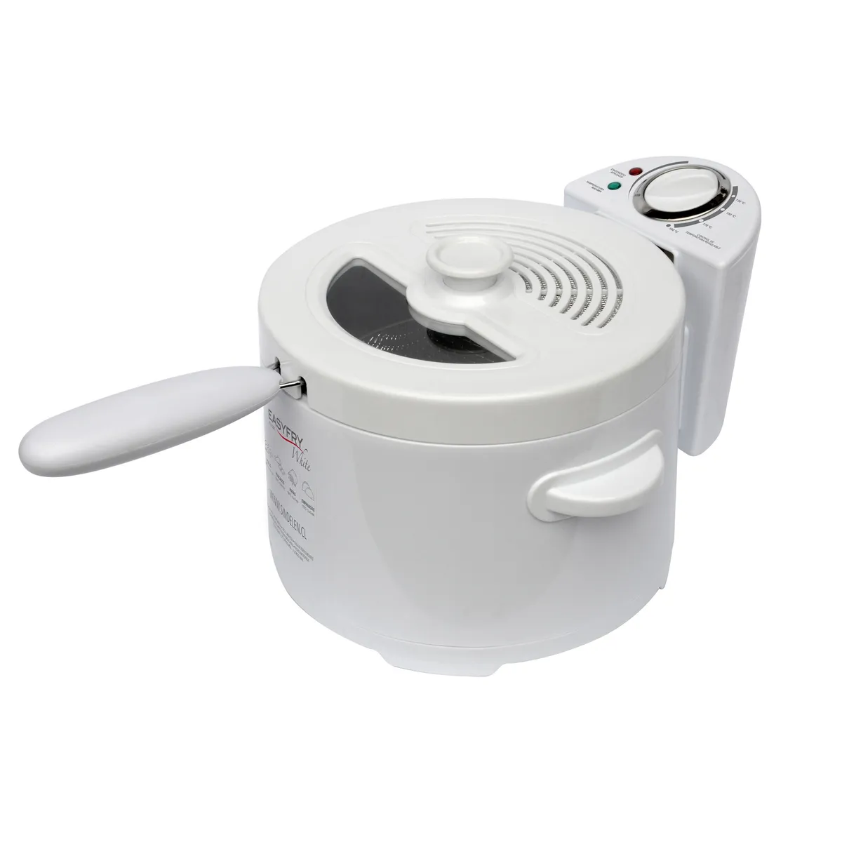 SINDELEN - Freidora Eléctrica EasyFry White FE-2510BL.