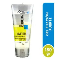 LOREAL PARIS - Gel Para Peinar Loréal Studio Invisi Fix 5 Fij. Fuerte 180g