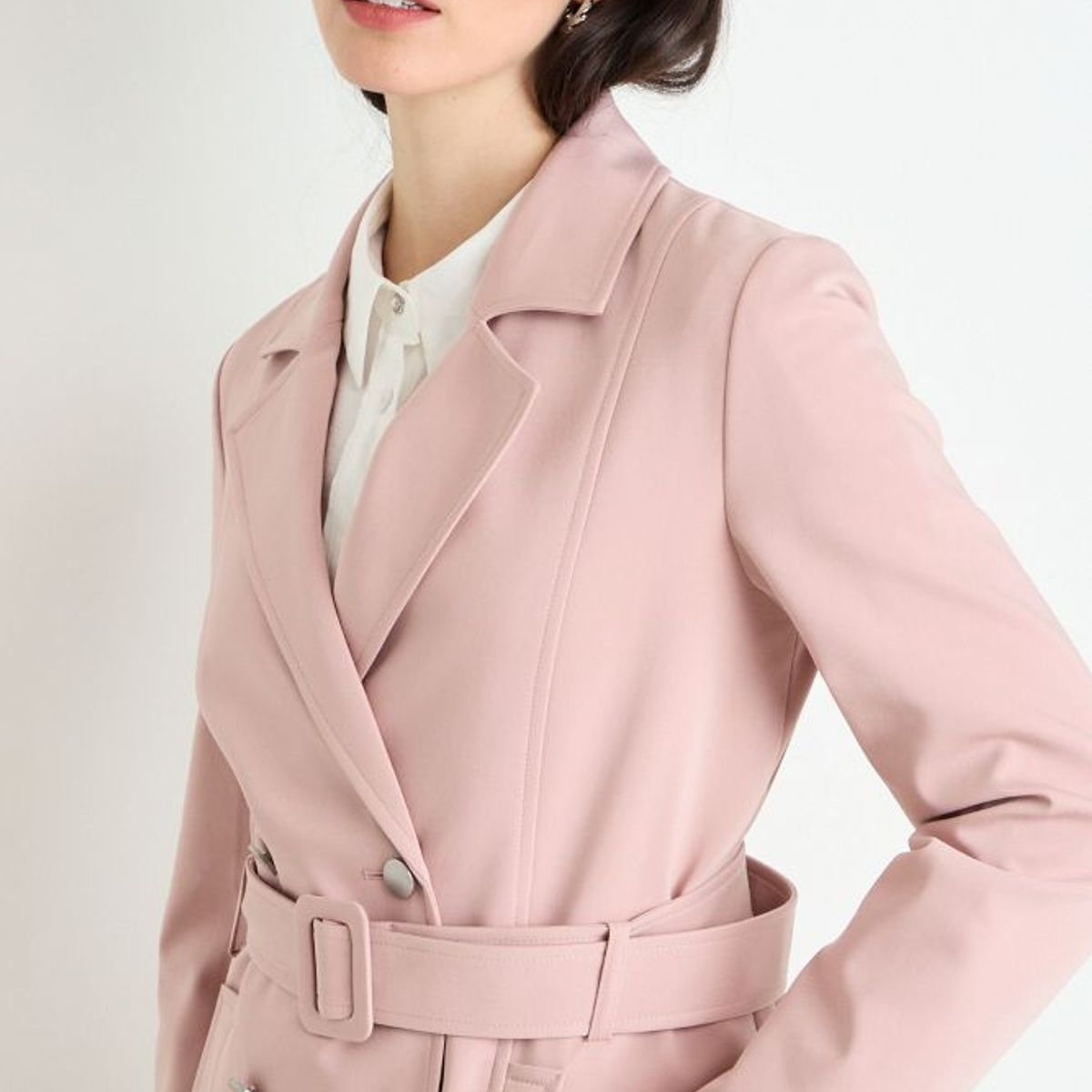 ASH - Trench Mujer Rosa Ash