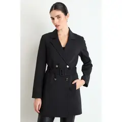 ASH - Trench Mujer Negro