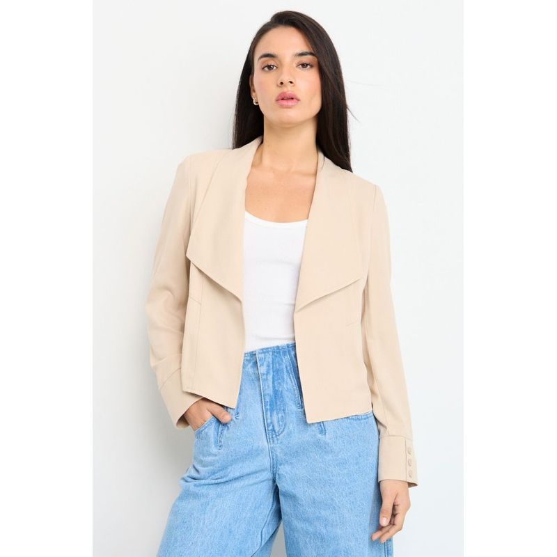 IO - Chaqueta Mujer Beige IO