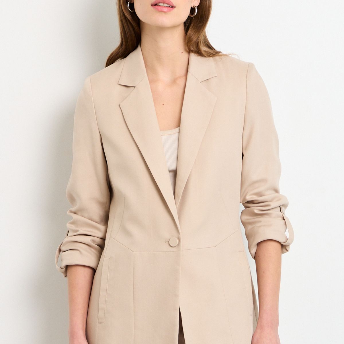 IO - Blazer Mujer Beige IO