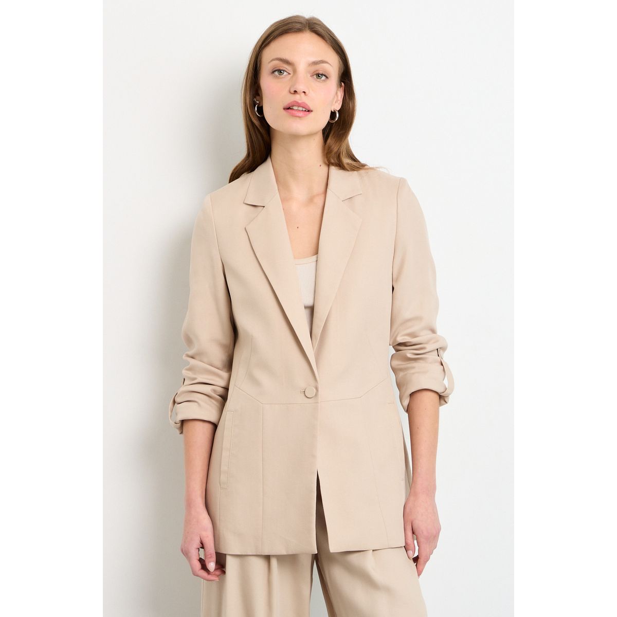 IO - Blazer Mujer Beige IO